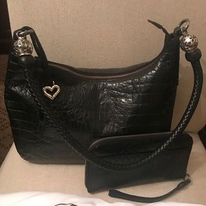 Brighton Leather handbag & wallet wristlet